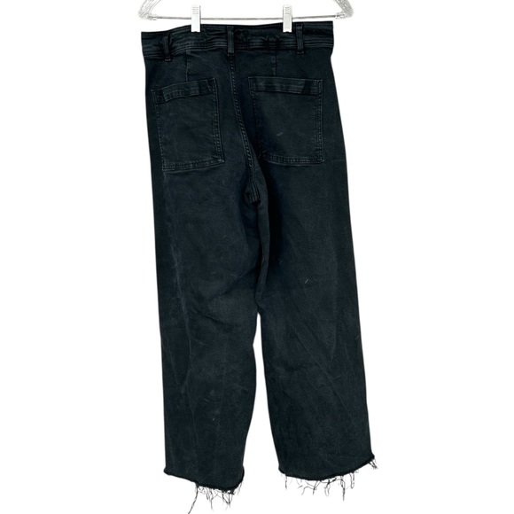 Zara Marine Straight Leg Jeans - Black - Size 10 - Picture 6 of 9